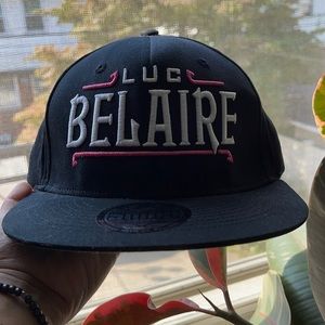 Black,pink,white lettering Luc Belaire snapback.